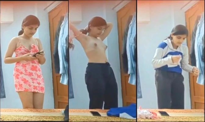 Cute Desi Girl Shows Boobs Watch