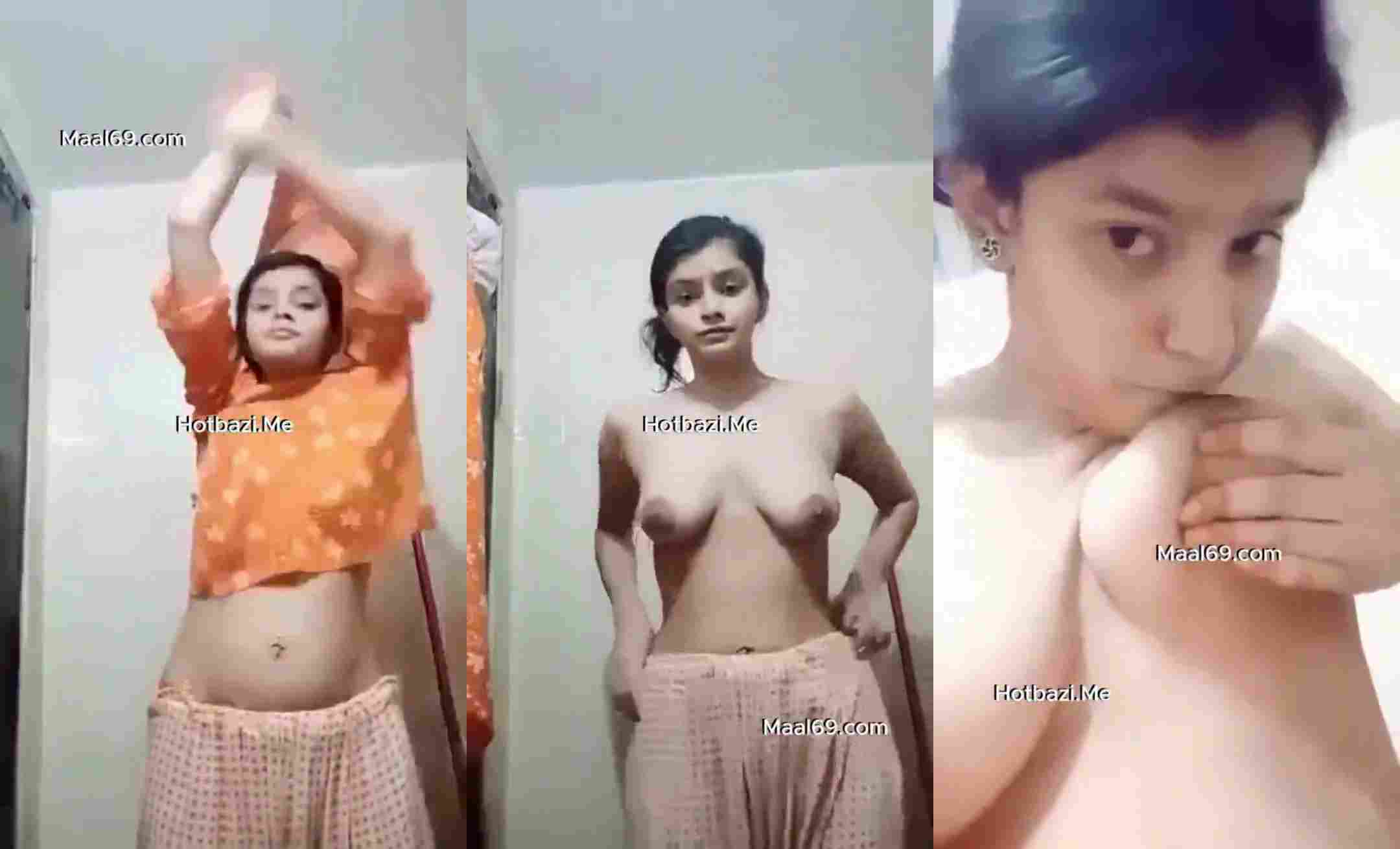 Cute Indian Girl Making Nude Watch