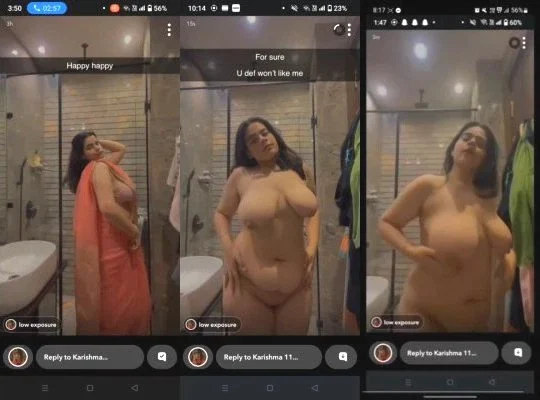 Sexy Desi BBW Girl Bathing Watch