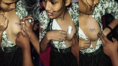 Nibbi lover’s Name Tattooed on Her Boobs Watch