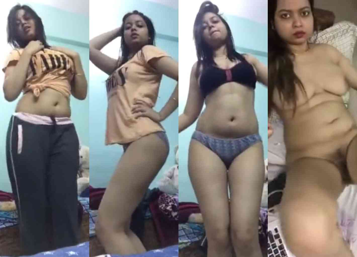 Sexy Awesome Figure Girl Nude and Masturbation Watch