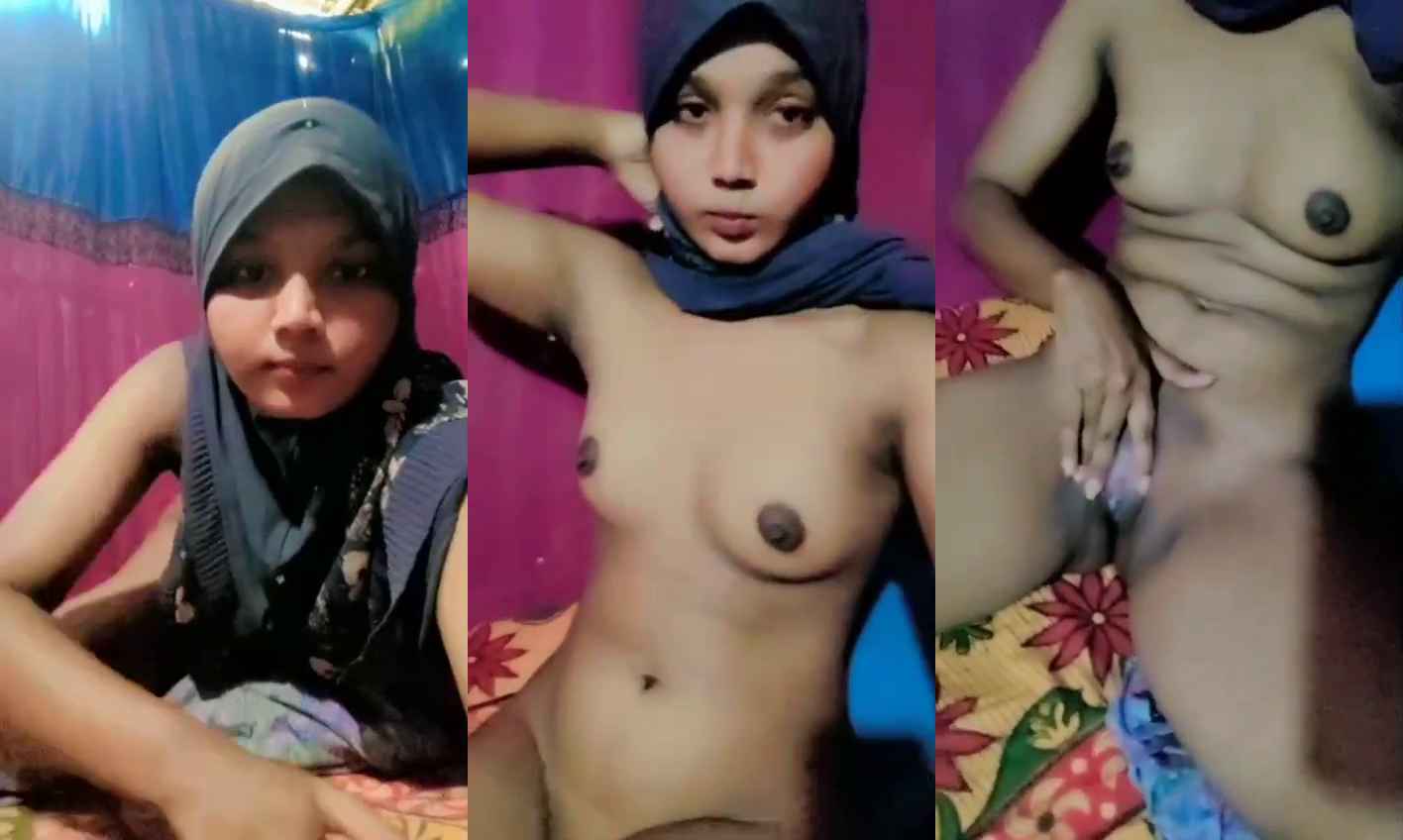 Skinny Desi teen 18+ Hijab Girl Pussy and Small Boobs Watch